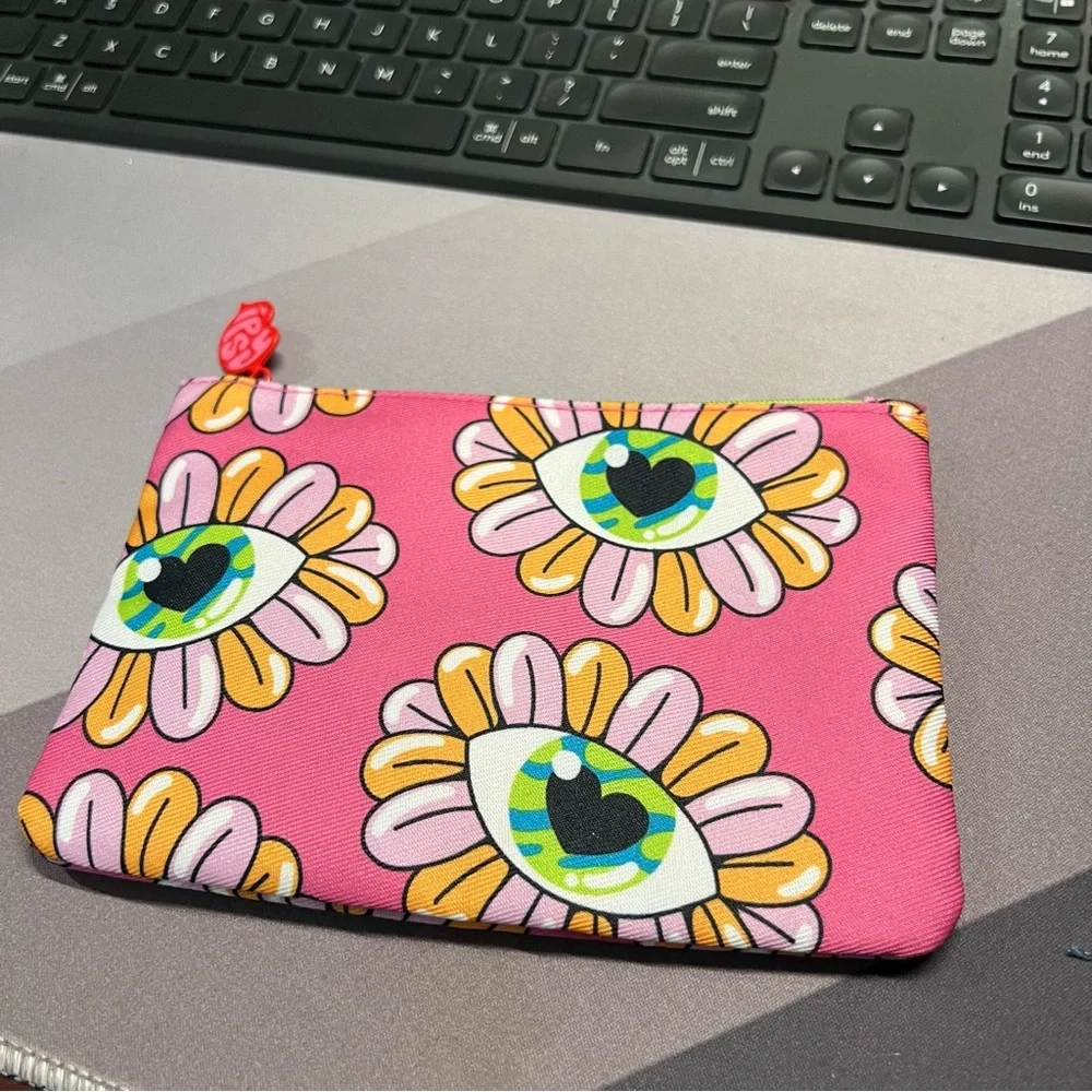2 floral makeup pouch July sale